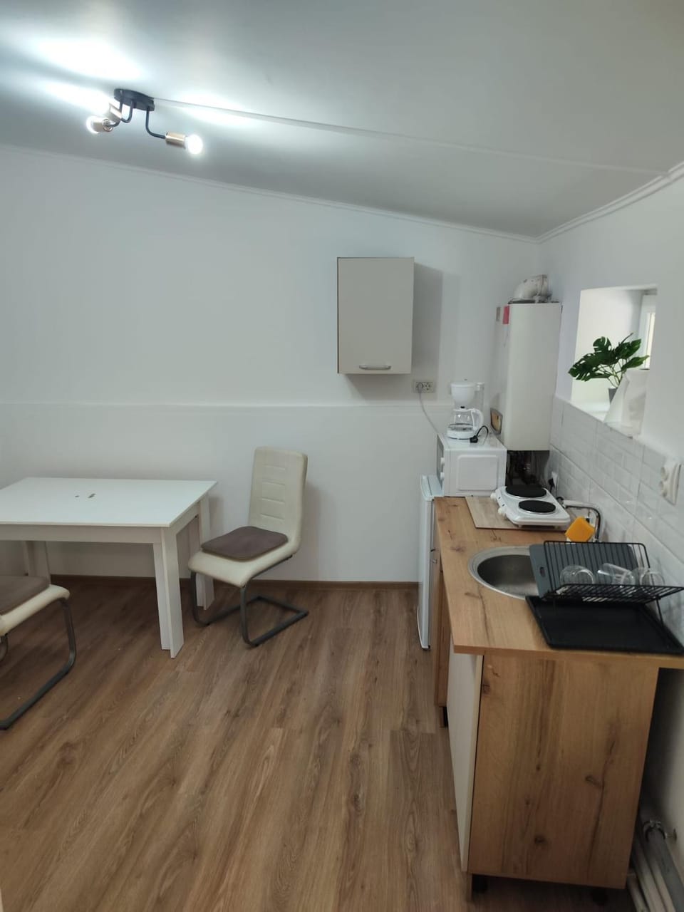 Kitchen or kitchenette, Dining area, stove