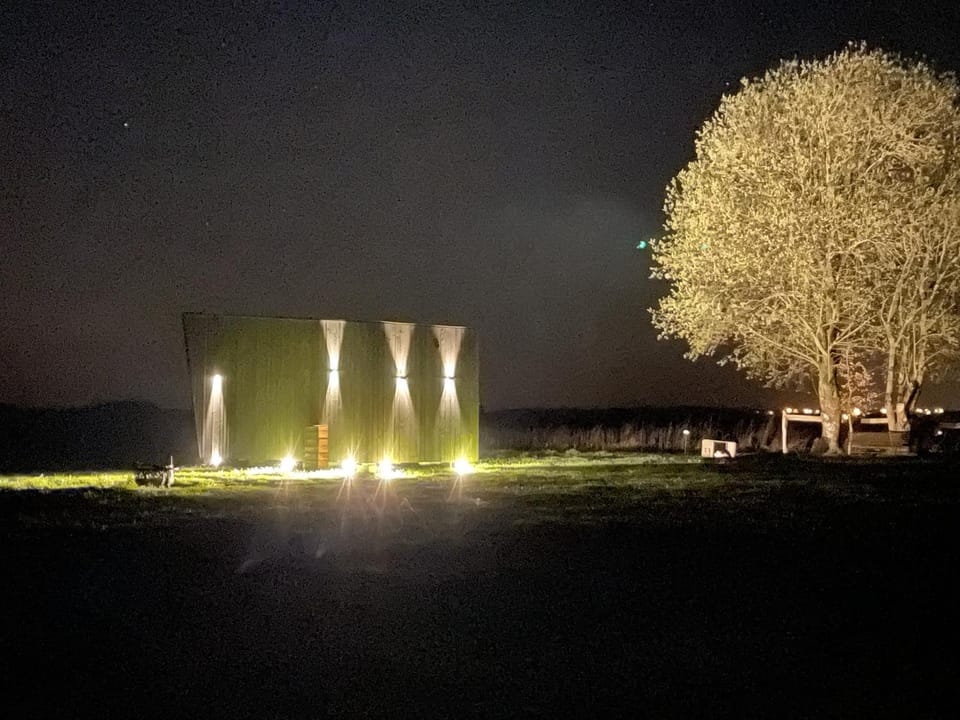 Night, Natural landscape, Garden view