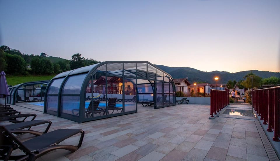 Swimming pool, Swimming pool, Sunset