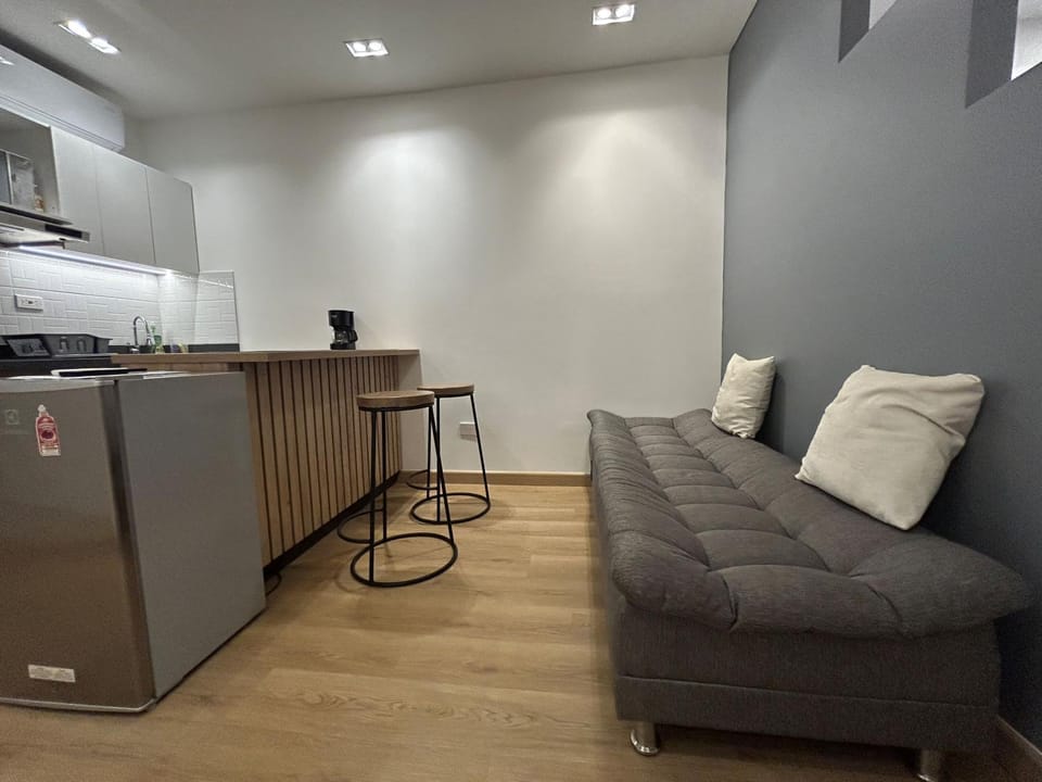 Kitchen or kitchenette, Living room