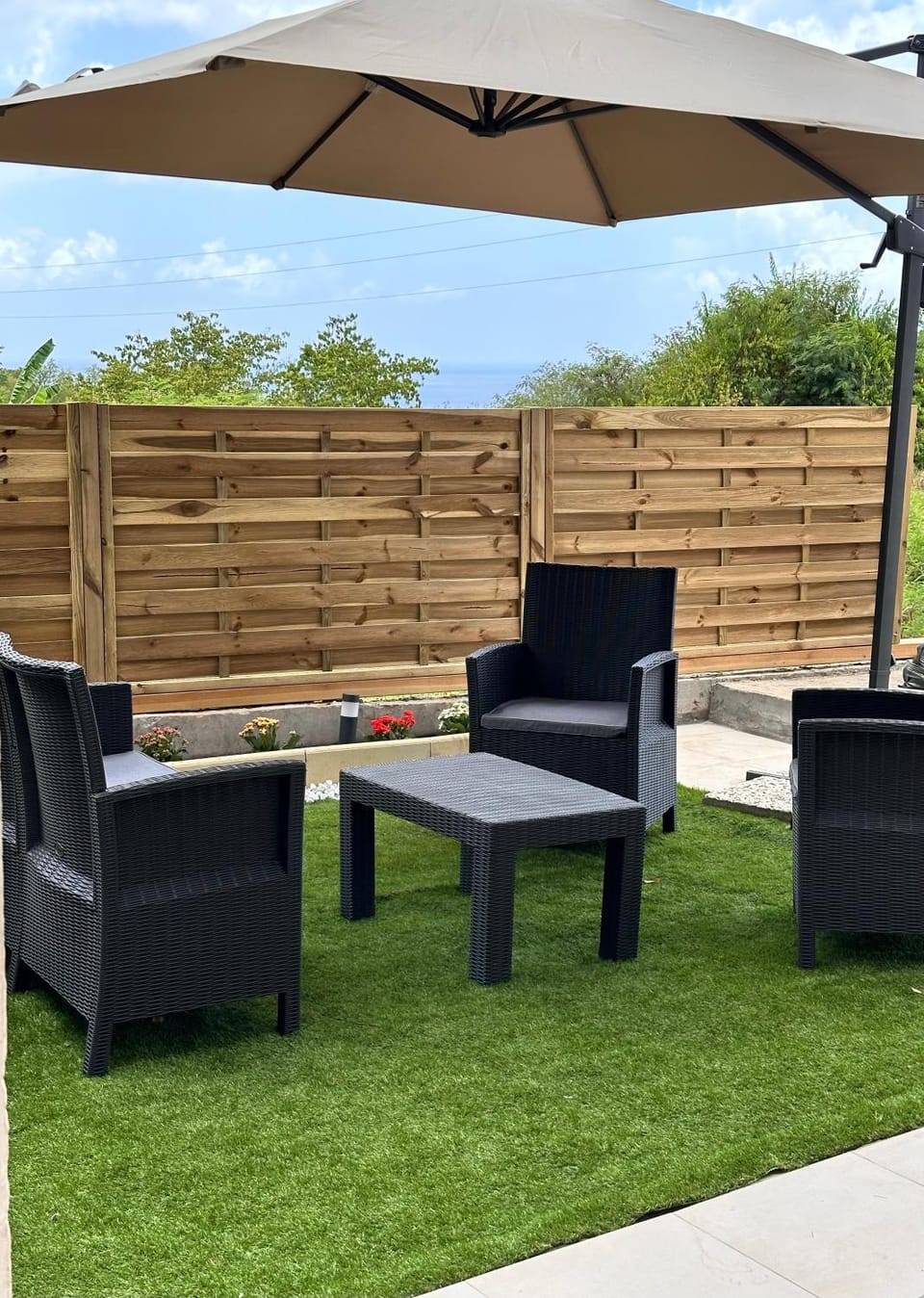 Spring, Garden, Living room, Garden view