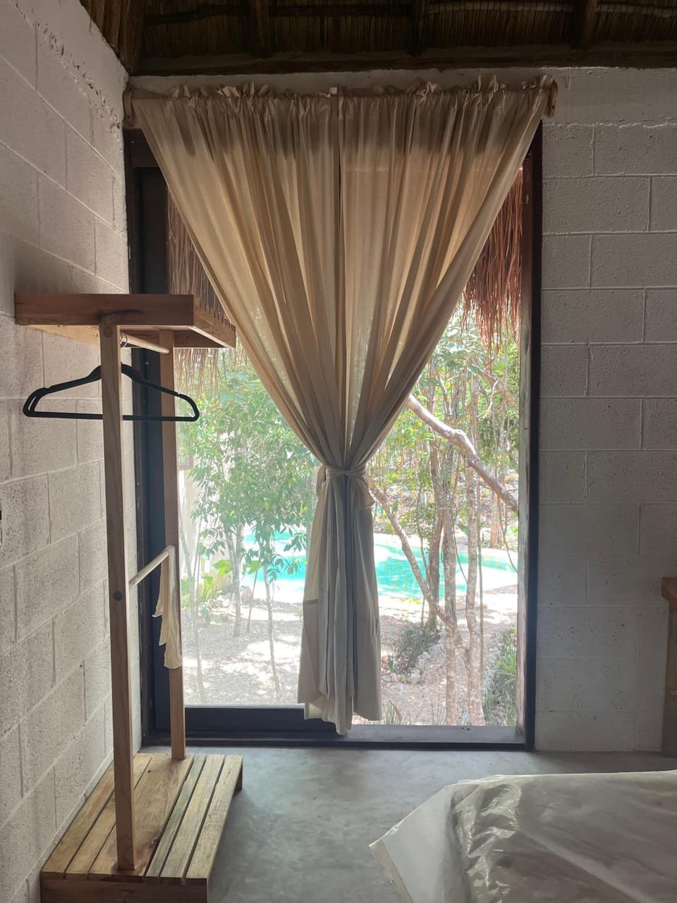 Bed, Bedroom, Pool view