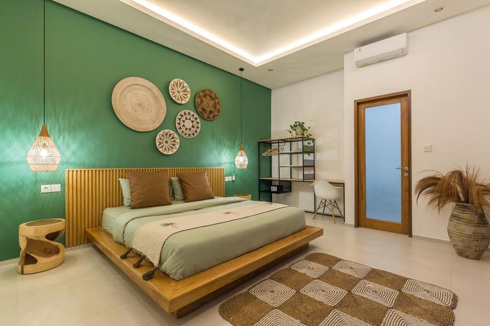 Bed, Bedroom, air conditioner