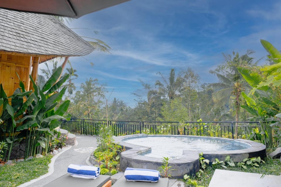 Natural landscape, Garden, Pool view, Swimming pool