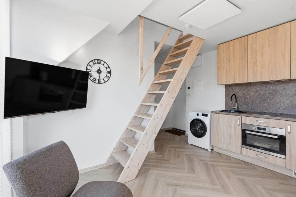 Living room, kitchen