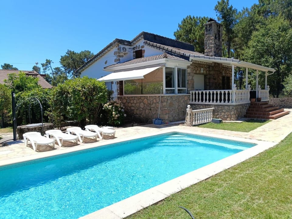 Property building, Living room, Swimming pool