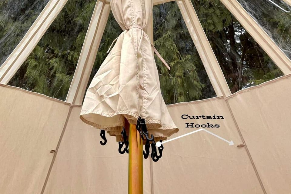 Luminous Glamping Bell Tent Retreat Near Sinking Creek, Missouri Luxury tent in Ozark Mountains