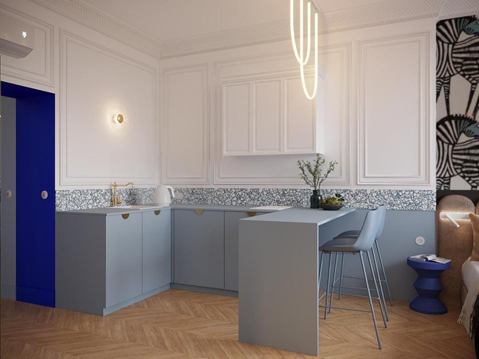 Center Deluxe Blue Apartment in Warsaw