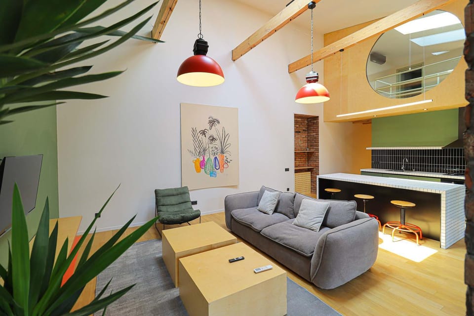 Unique Designer Loft with Mezzanine Bedroom - Wehost Apartment in Tbilisi, Georgia