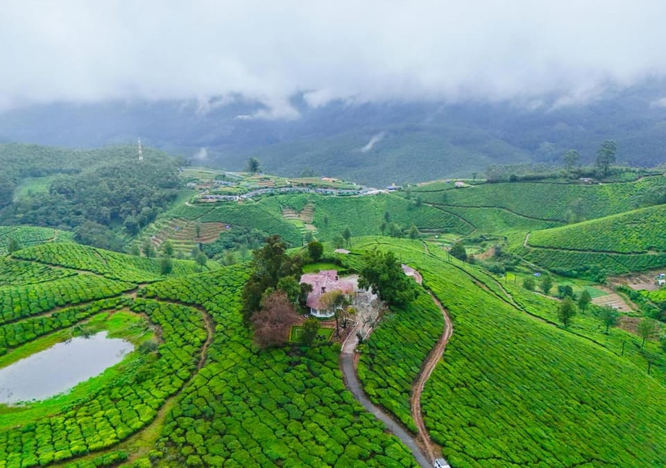 Nearby landmark, Spring, Day, Natural landscape, Bird's eye view, Mountain view