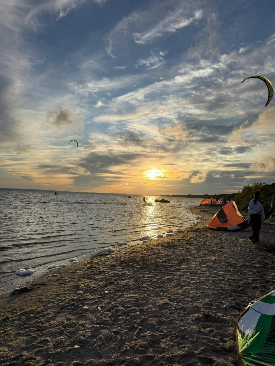 Natural landscape, Beach, Sunset
