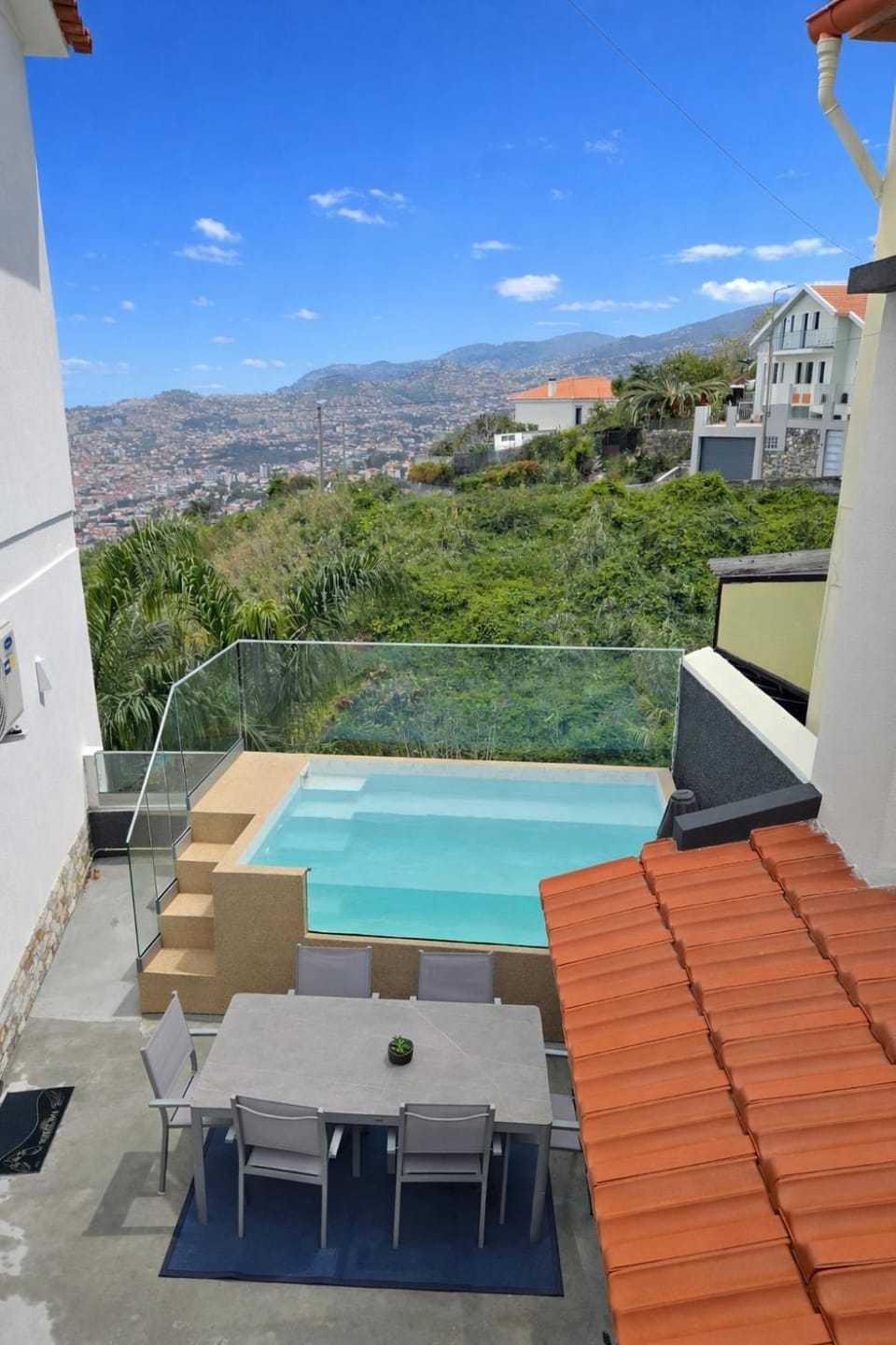 Patio, Natural landscape, View (from property/room), Balcony/Terrace, Pool view, Swimming pool