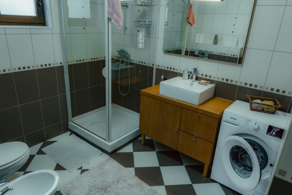 Shower, Toilet, Bathroom, washing machine