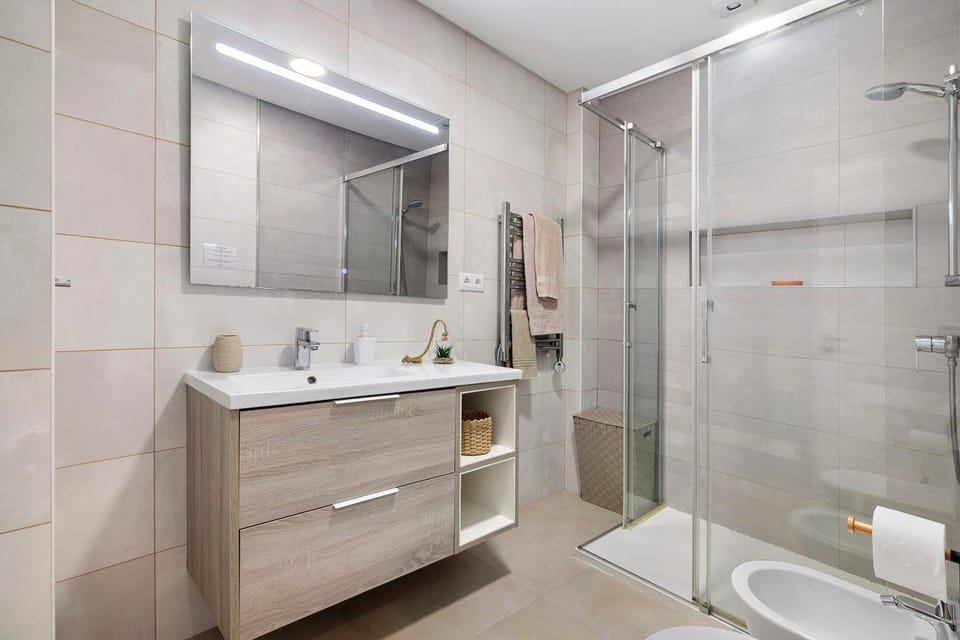 Bathroom, Living room