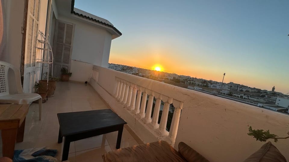 Patio, Natural landscape, Balcony/Terrace, Sunset