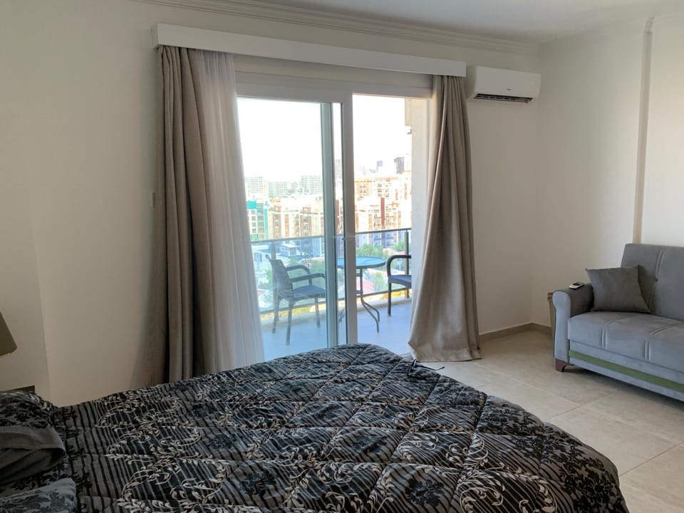 Bed, Living room, Photo of the whole room, Seating area, Bedroom