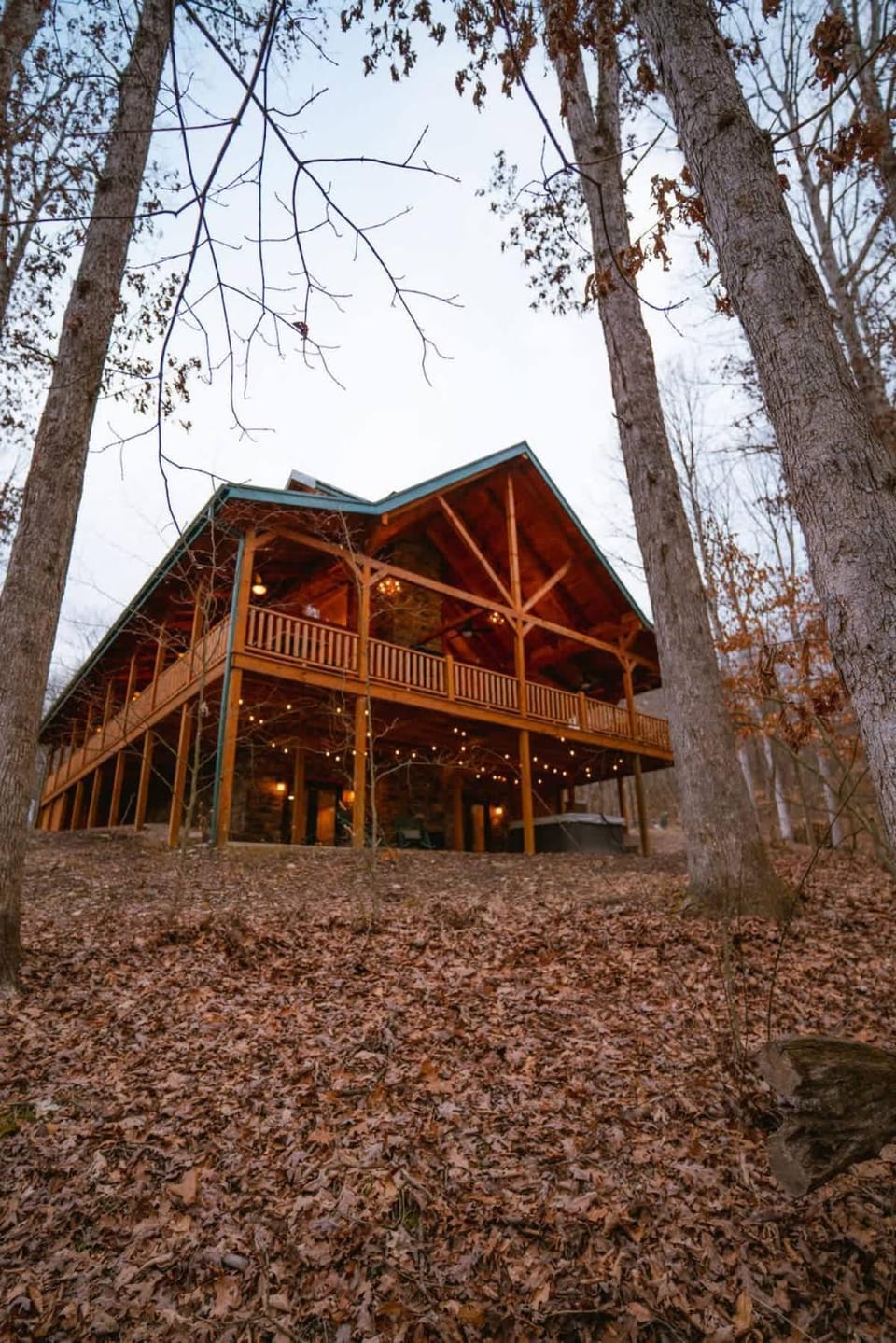 Sleeps 16 Luxury Cabin with Game Room & Hot Tub Cabin in Falls Township