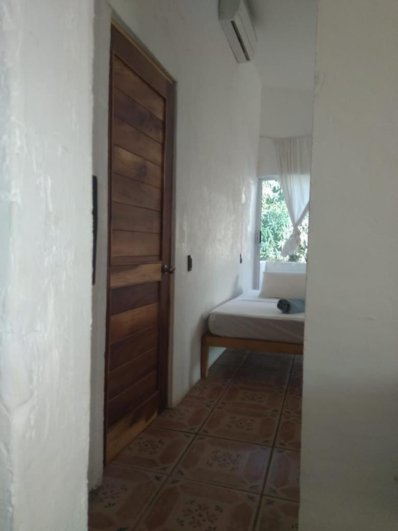 Bed, air conditioner