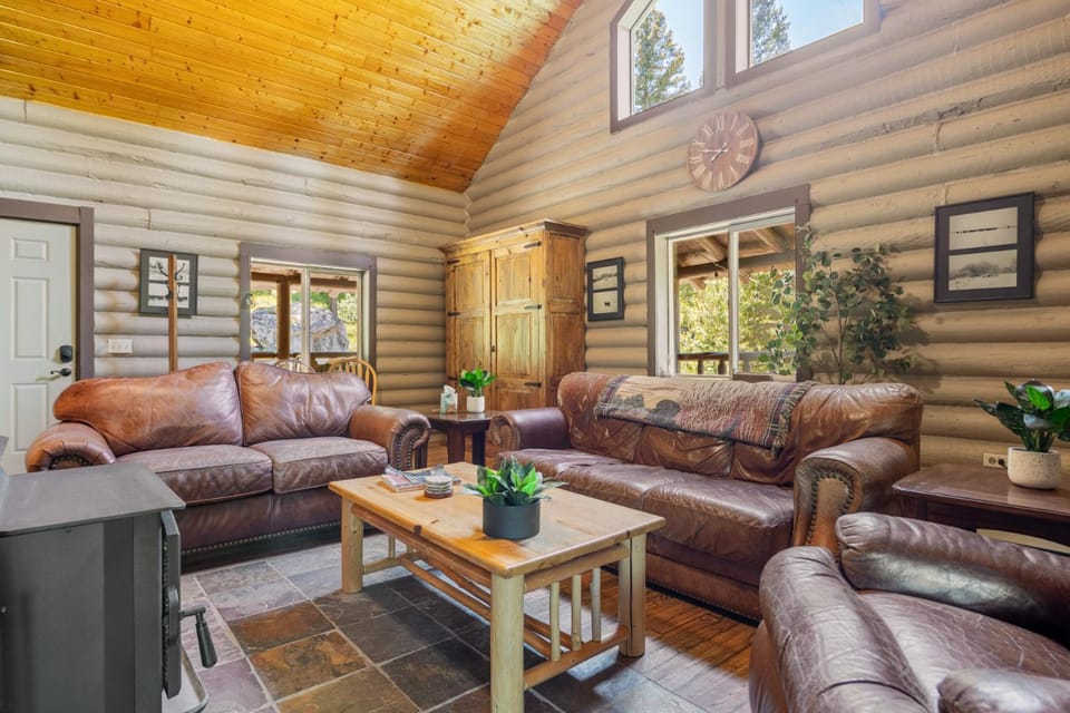 Dog Friendly Mountain Cabin with Hot Tub Cabin in Idaho
