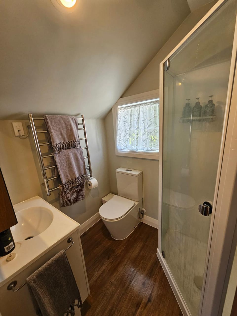 Shower, Toilet, towels
