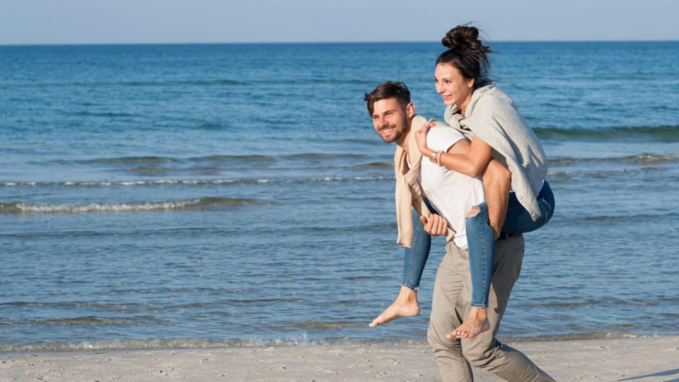 People, Beach, Sea view