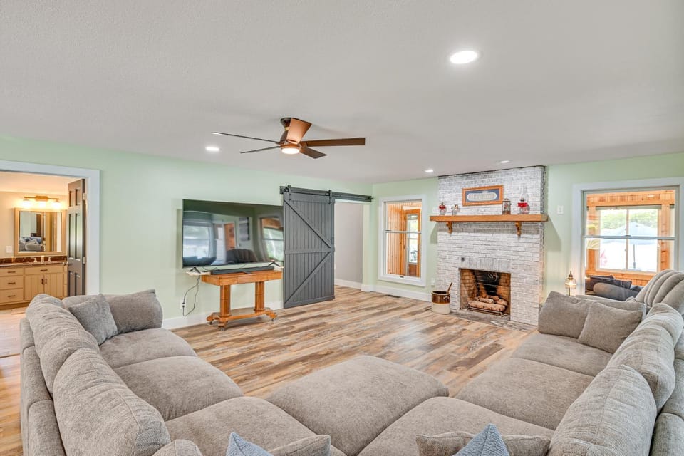 Indoor Hot Tub Large Family Haven on Sylvan Lake House in Rome City