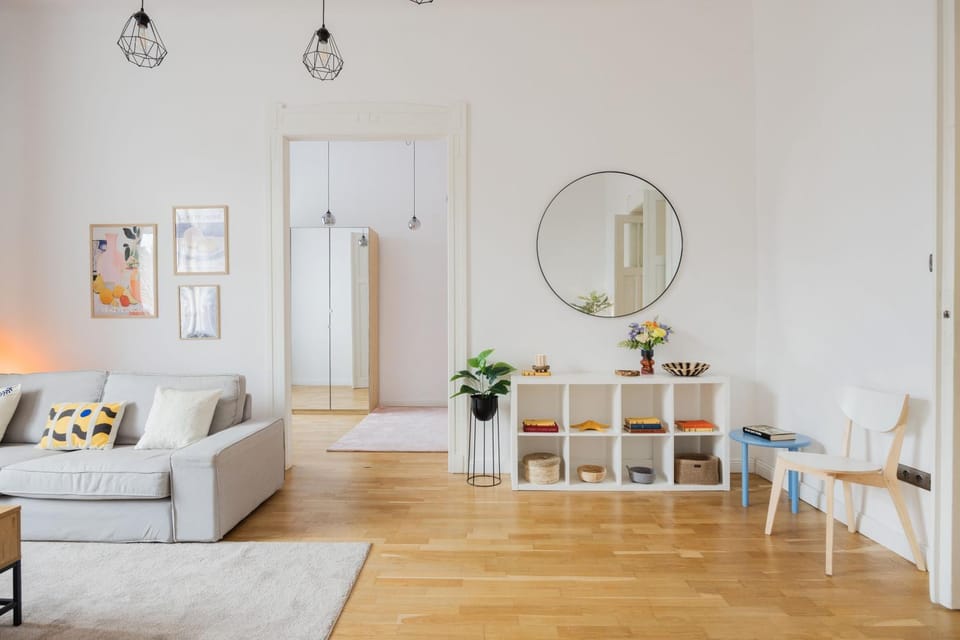 Pastel Dream 3BR Central Gem Artful Spacious Apartment in Budapest