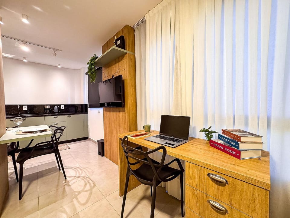Studio Completo com Garagem | Ar-cond | Wi-Fi Apartment in Brusque