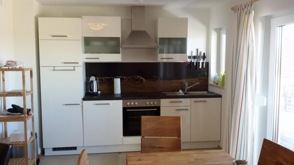 Kitchen or kitchenette, oven, stove
