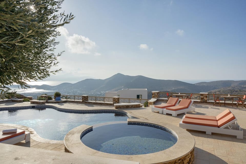 Property building, Living room, Swimming pool