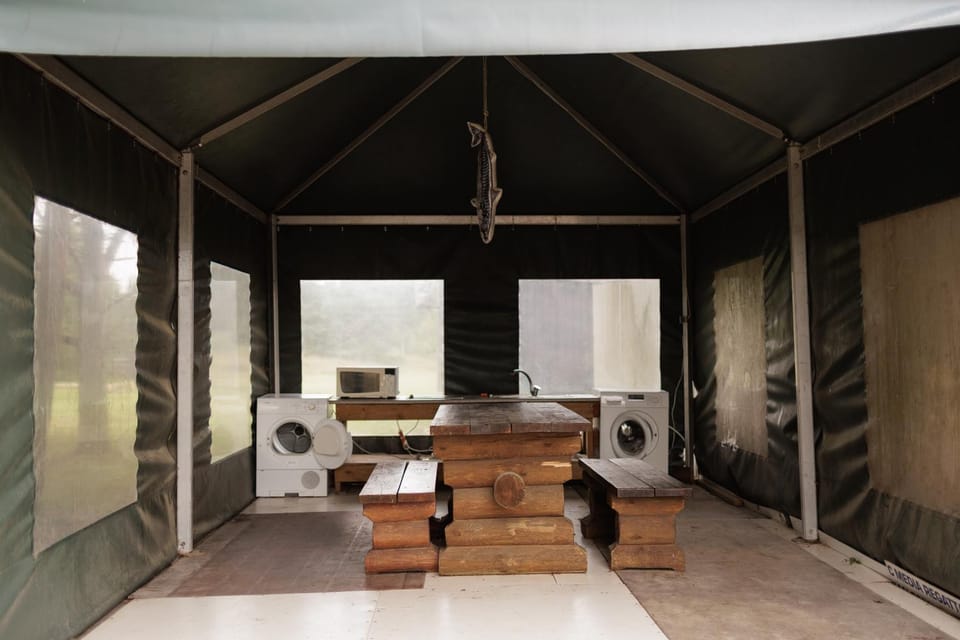 Day, Communal kitchen, microwave, washing machine