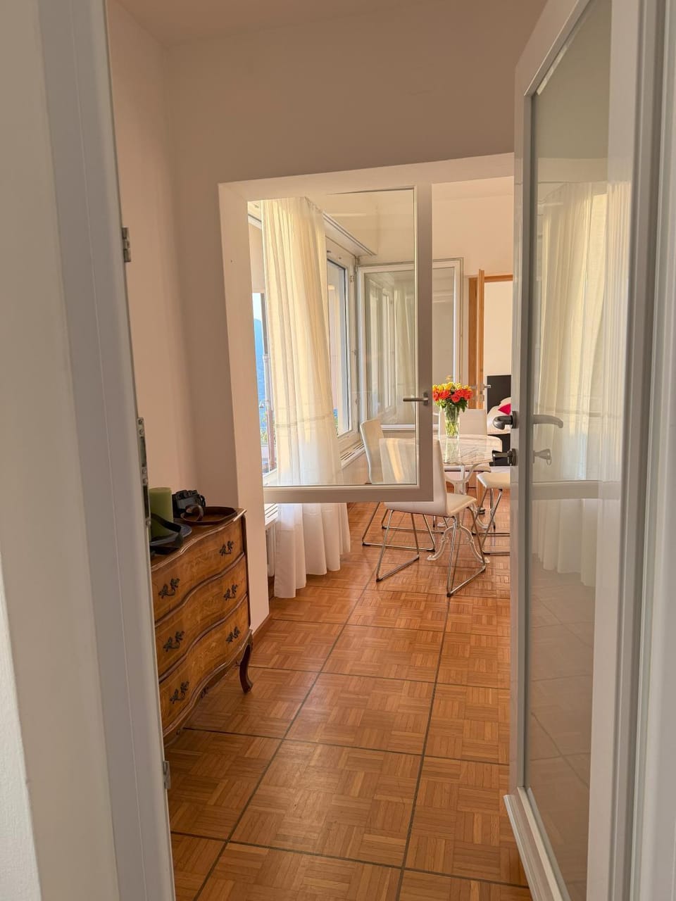 Living room, Photo of the whole room, Seating area, Dining area, Sunset