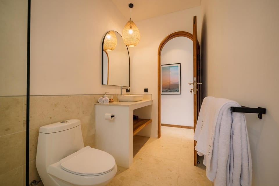 Toilet, Bathroom, towels