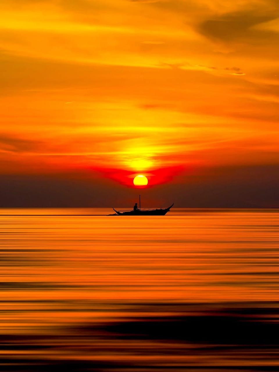 Natural landscape, Sea view, Sunset