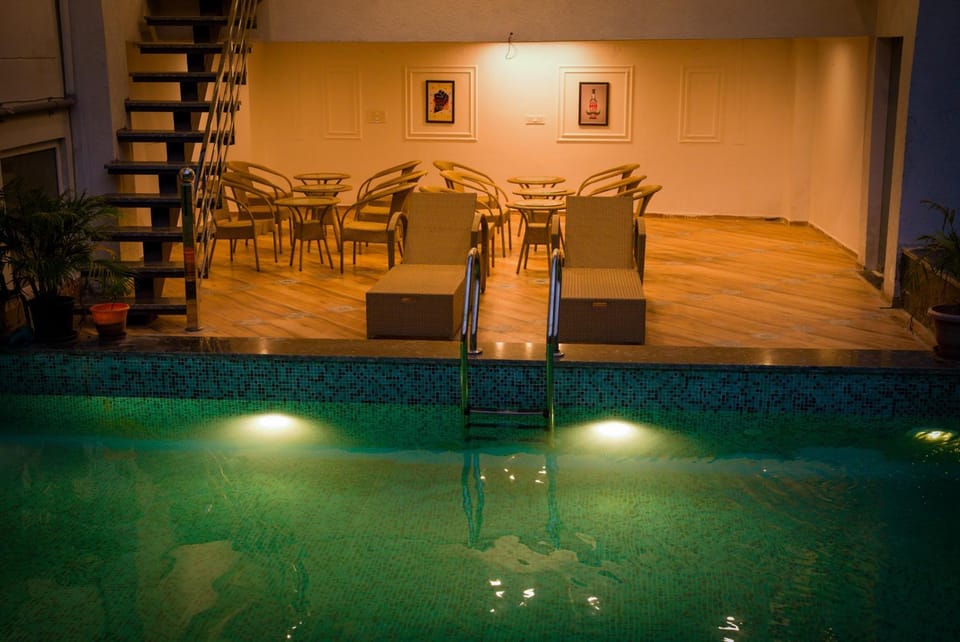 Seating area, Pool view, Swimming pool