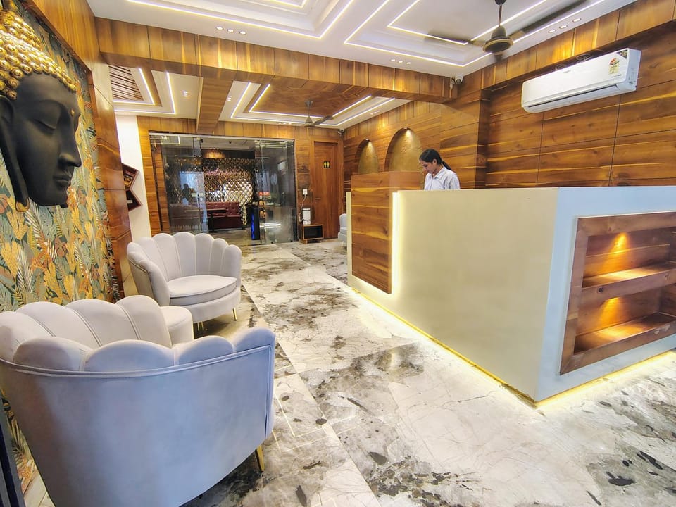 Lobby or reception, Seating area, air conditioner