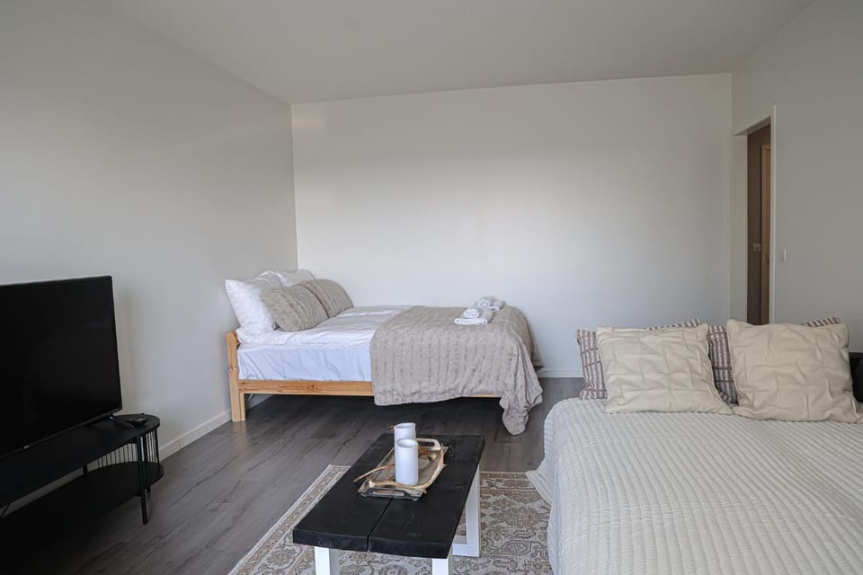 Communal lounge/ TV room, Bed, TV and multimedia, Living room, Photo of the whole room, Seating area