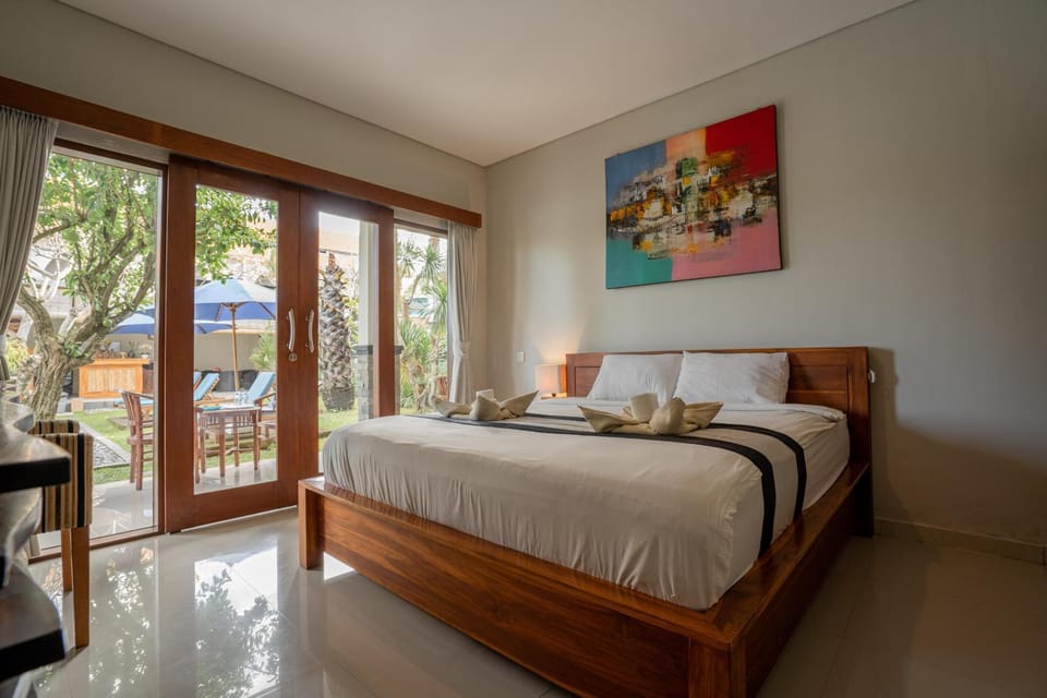 Bed, View (from property/room), Balcony/Terrace, Photo of the whole room, Bedroom, towels