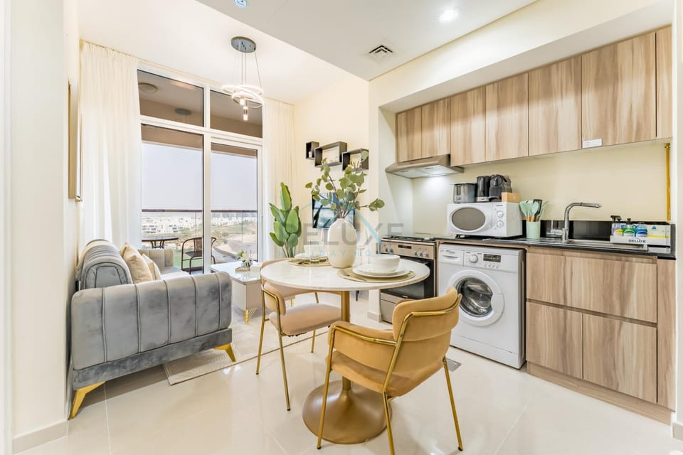 Living room, Seating area, Dining area, microwave, oven, stove, toaster, kitchen