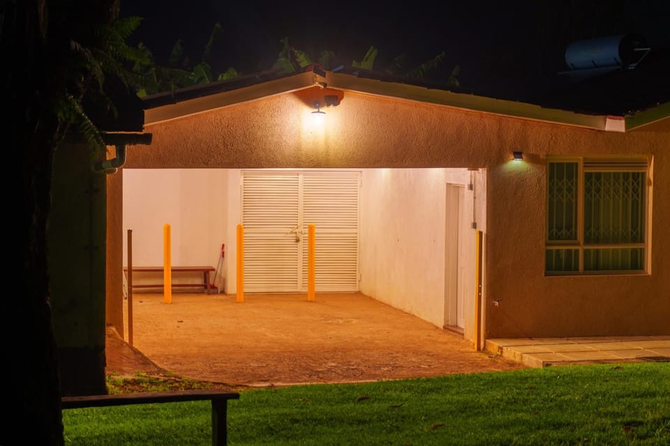 Property building, Night, Parking