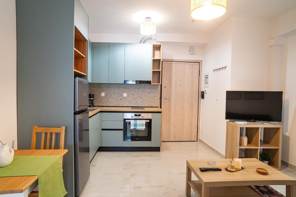 TV and multimedia, Kitchen or kitchenette, Living room, Photo of the whole room, Decorative detail, Seating area, Dining area, oven, stove, kitchen