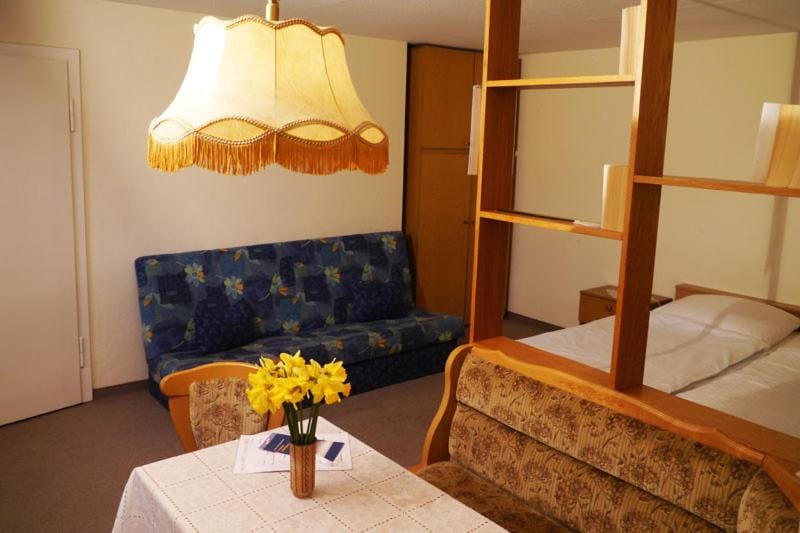 Bed, Living room, Photo of the whole room, Seating area