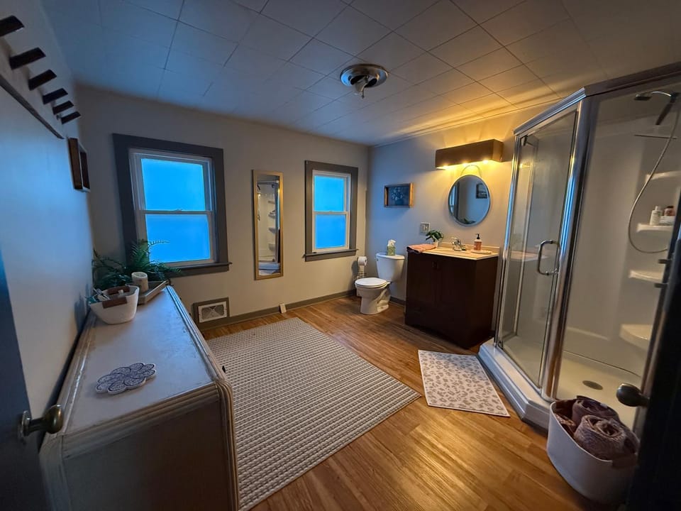 Shower, Bathroom, towels