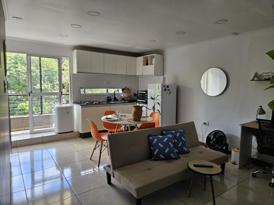Kitchen or kitchenette, Living room, Photo of the whole room