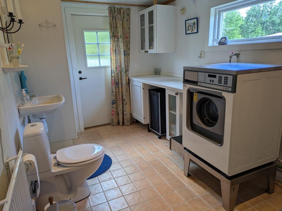 Toilet, Bathroom, washing machine