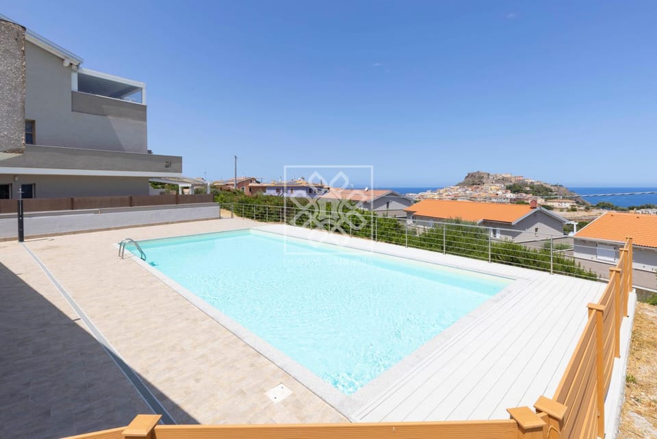 Natural landscape, Pool view, Sea view, Swimming pool