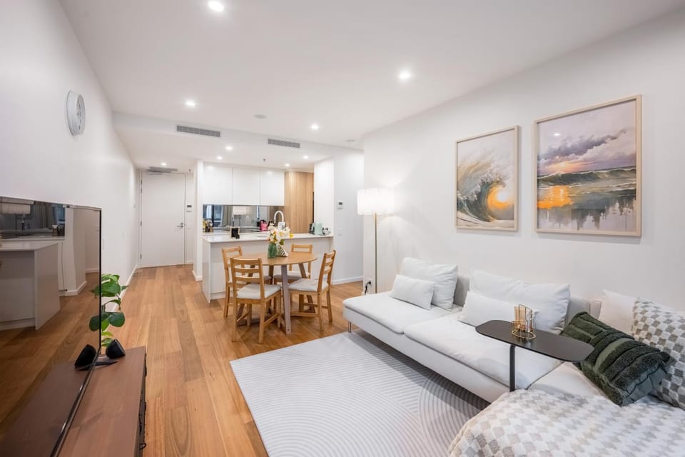 Kitchen or kitchenette, Living room, Dining area