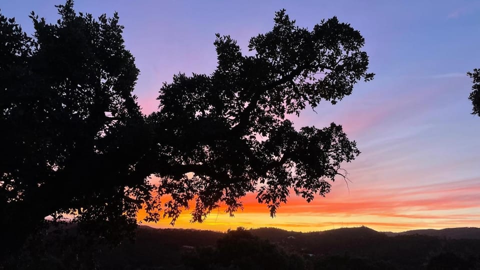 Natural landscape, Mountain view, Sunset