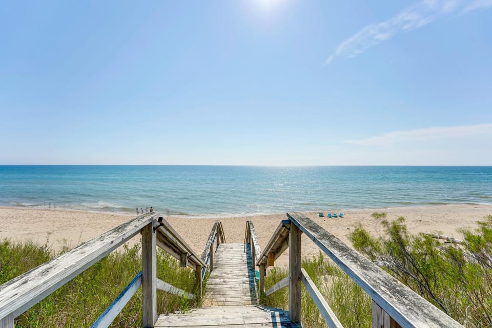 Walk to Semi-Private Beach: Lake Michigan Getaway House in Wisconsin