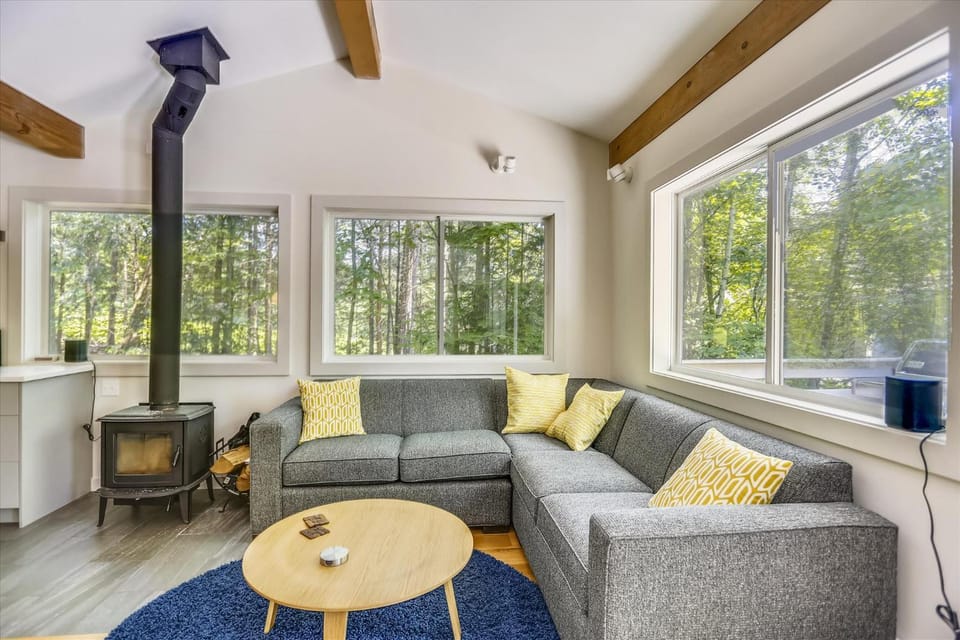 Tollhouse 10C: 3 br, ski-in/ski-out, woodstove, free ski shuttle, a/c, summer pool House in Morristown